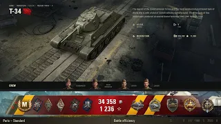 World of Tanks 🎖️ Paris T-34 🎯 9 Kills 2,523 Damage