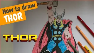 How to draw CLASSIC THOR // Love and Thunder