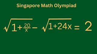 Singapore | Singapore Math Olympiad Problem