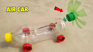 Rubber band powered air car | Science project 2022