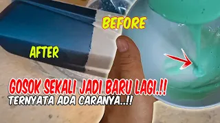 PRAKTIS SEKALI..!! Cara mudah menghitamkan body plastik hanya sekali gosok & tahan lama