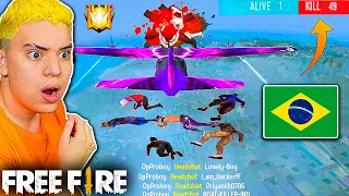 ASÍ ES FREE FIRE BRASIL 🇧🇷💀 LA DECEPCION.  💀 TE ODIO 💀 HACKS