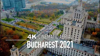 BUCHAREST 🇷🇴 4K Drone București ROMANIA | Casa Presei Libere 2021