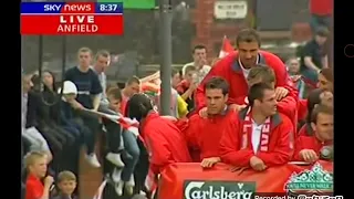 Liverpool F.C Champions league parade 2005 - Sky news