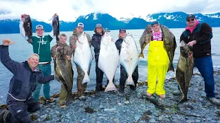 Deep Sea Fishing with a TINY ROD in ALASKA!!! {Catch Clean Cook} Miller's Landing, Seward, Ak