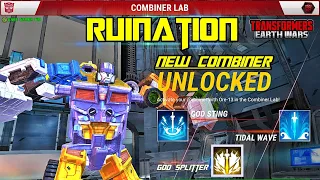 RUINATION UNLOCKED ! - Transformers: Earth Wars NEW COMBINER