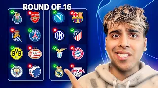 My CHAMPIONS LEAGUE ROUND OF 16 PREDICTIONS!!
