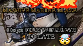 Retired Police K9 discovers massive marine blaze
