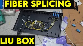 6 core Fiber Optical Splicing With 24 Port LIU || Full Installation || Beginner Watch this video