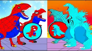 Evolution Of GODZILLA vs Evolution Of DINOSAUR : HOT PREGNANT vs COLD PREGNANT.