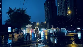 行走北京/Beijing Walking，北京暴雨后的街头景象【4K】
