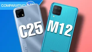 Realme C25 VS Samsung Galaxy M12  | Comparativo