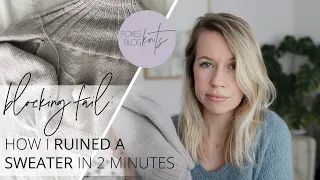 Blocking Knitwear FAIL: Foxes Blog Knits | Video Knitting Podcast