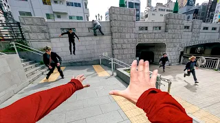 YAKUZA ESCAPE! Parkour POV Chase in Japan