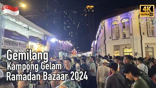 [4K] 🇸🇬 Opening Gemilang Kampong Gelam Ramadan Bazaar 2024 @ShineWalkingTour