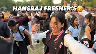 HANSRAJ FRESHER’S || too much fun🥳🥳 #freshers #hansrajcollege #hansraj #funwithfriends #mojmasti