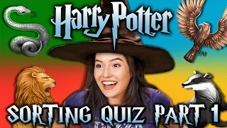 HARRY POTTER SORTING QUIZ - HOGWARTS HOUSES (React Special)