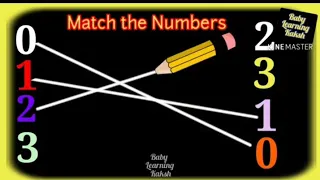 match 123 numbers with their pair | class lkg ukg math worksheets for kids | Baby Learning Kaksh