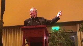 Bishop Robert Barron at Catholic Charities event Ventura Co, CA