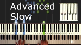 Erik Satie - Gymnopédie No. 1 - Piano Tutorial Easy SLOW - How To Play (Synthesia)