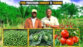 Why He Quit His Job as a Food Processing Engineer To Start His 7 Acre Vegetable Farm in Ghana.