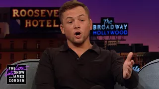 Damian Lillard Learns Welsh from Taron Egerton