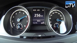 2015 Volkswagen Golf 7 R (300hp) - 0-257 km/h acceleration (1080p)