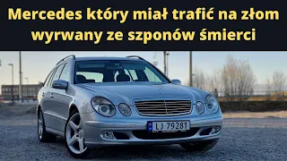 Mercedes wyrwany ze szponów śmierci. W211 które miało trafić na złom uratowane.