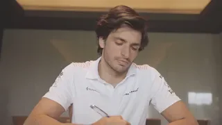 Carlos Sainz Reads Emotional Letter Thanking McLaren