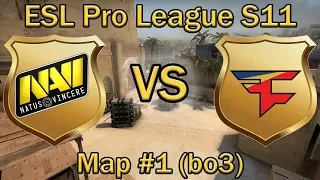 НИКО БОЖИТ против НАВИ | Navi vs Faze Clan Map #1 bo3 Mirage | ESL PRO LEAGUE 11 by Neosporimiy