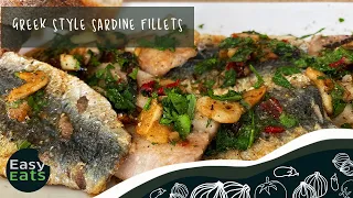 Greek style sardine fillets