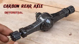 How do I Copy an RC Truck Rear Axle With Carbon Fiber.