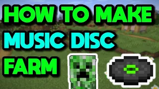 EASIEST Music Disc Farm Tutorial (Java & Bedrock) - Minecraft 1.20