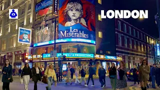 London Walk 🇬🇧 West End, SOHO, Leicester Square to Piccadilly Circus | Central London Walking Tour