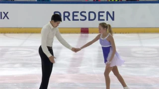 2016 ISU Junior Grand Prix - Dresden - Pairs Free Skate - Alina USTIMKINA / Nikita VOLODIN RUS