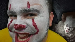 BECOMING IT "PENNYWISE" WITH FACEPAINT!