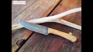 Forging knife from file.