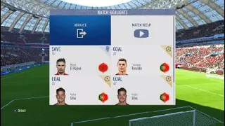 Portugal vs Morocco Fifa World Cup Rare One Sided Match