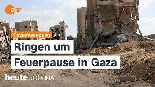 heute journal 4.5.24 Gespräche über Gaza-Feuerpause, Angriffe im Wahlkampf, Baerbock-Reise (english)