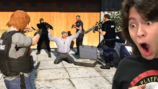 PRENDEMOS UM CARA PERlGOS0 NA CASA DELE!! Incrível!! (GTA 5 Policial)