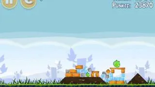 Angry Birds Level 1-11 - Mighty Eagle - 100% - Total Distruction - Totale Zerstörung