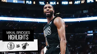 Mikal Bridges racks up 21 points 7 Rebounds and 5 Assists vs. Heat | 11.1.2023