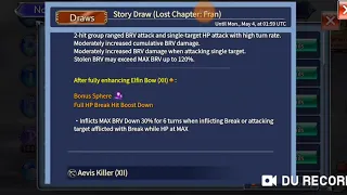 [DFFOO GL] Fran LC Info and Banner Pulls