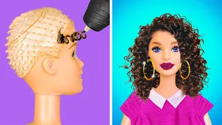 NEW COOL Hairstyle for DOLL! Extreme Doll Makeover | Rich VS Broke Hacks & Gadgets by TeenVee