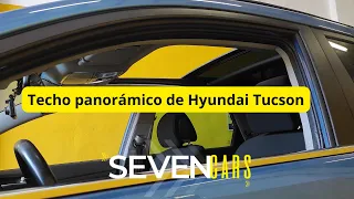 Reparación del  techo solar en una Hyundai Tucson.