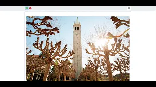 Sather Tower Strikes 12 o'clock on Scratch