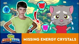 Missing Hero Crystals| Talking Tom Hero Dash IN REAL LIFE Adventures