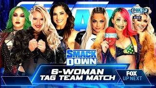 Shotzi, Lacey Evans & Raquel Vs Alexa Bliss, Liv Morgan & Asuka - WWE SmackDown Español: 01/07/2022
