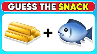 Guess The SNACK & JUNK FOOD By Emoji 🍕🍫 Quiz Shiba