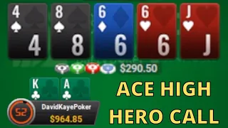 Ace High Hero Call | Poker Vlog #405